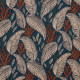 Tissu coton "Sintra" 3- Bleu canard- Thevenon