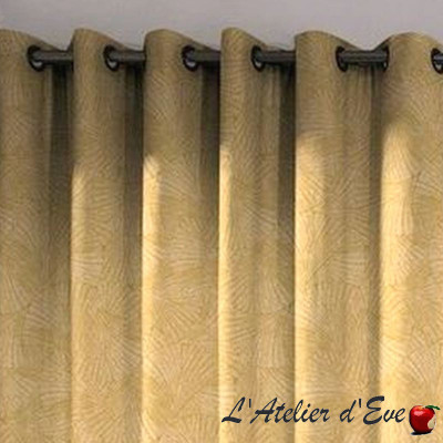Cotton curtain "Kyoto" Made in France Thevenon