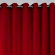 Rideau-laine et cashmere-rouge-Aspect flanelle-Thevenon