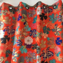 2 rideaux coton "Kimono Flowers" Fabrication Française
