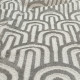 Tissu 3 jacquard "Memphis" Ecru taupe Thevenon