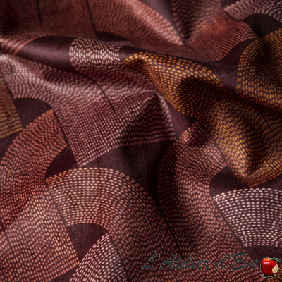Velvet curtain "Les Arcs" Made in France