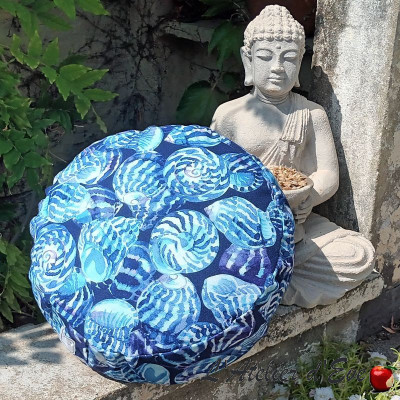 Zafu "Océan" Coussin de méditation Fabrication Française