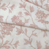 Rosa rose blush - Toile de jouy fleurie 100% coton grande largeur Casamance