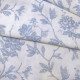 Rosa bleu faïence - Toile de jouy - Tissu coton grande largeur Casamance