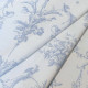 Corne d'abondance bleu faïence - Toile de Jouy 100% coton en grande largeur Camengo