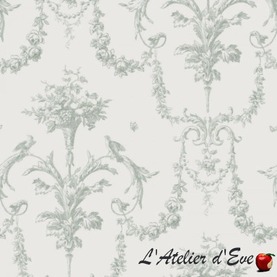 Toile de Jouy grande largeur "Corne d'abondance" Camengo