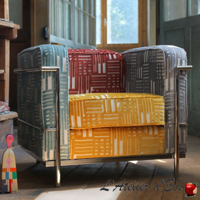 Tissu jacquard velours "Tribeca" Casal