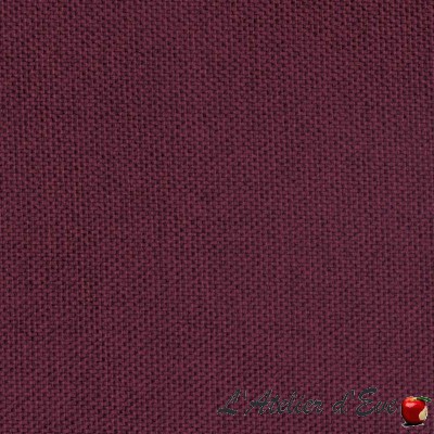 Secura prune - Rideau M1 obscurcissant et isolant aspect laine - Fabrication Française
