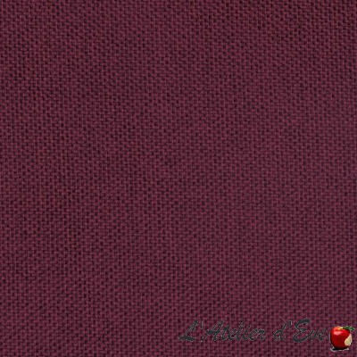 Secura prune - Rideau M1 obscurcissant et isolant aspect laine - Fabrication Française