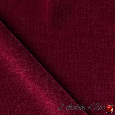 Secura bordeaux - Rideau velours non feu M1 et isolant phonique - Idéal ERP, professionnels, isoloirs Made in France