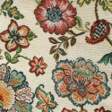 "Kodaly" Floral embroidered canvas with Casal furnishings