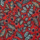 "Idris" Large-width floral cotton canvas, Thevenon furnishings