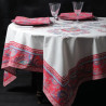 Bastide bleu Provencal cotton tablecloth Valdrôme Made in France