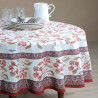 Tissu Bastide rouge Nappe provençale coton Valdrôme Made in France