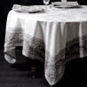 Haveli taupe Carré de table coton provençal Valdrôme Made in France