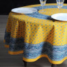 Galon jaune Nappe coton provençal Valdrôme Made in France