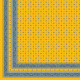 "Galon jaune" Nappe coton provençal Valdrôme Made in France