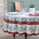 "Natural Madder" cotton Provencal round tablecloth Valdrôme Made in France