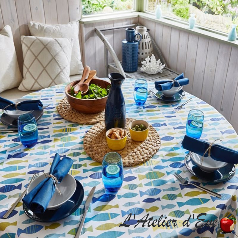 "Finn" Prestigious Textiles Premium Waxed Canvas Tablecloth