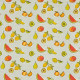 "Fruit salad"  Butterscotch 5089-513 Toile cirée butterscotch finition brillante Sketch Prestigious Textiles