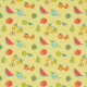 "Fruit salad" Lemon 5089-554 Toile cirée butterscotch finition brillante Sketch Prestigious Textiles