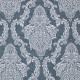 Tissu jacquard "Boccador"- Fond Bleu Jean-Thevenon