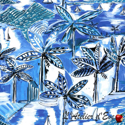 "Berry of Angels" cotton fabric - Esterelle