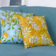 Tissu coton "Olivette" Jaune- Esterelle