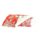 Tissu coton "Olivette" Corail- Esterelle