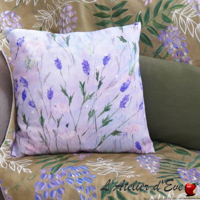"Lavender" cotton fabric - Esterelle