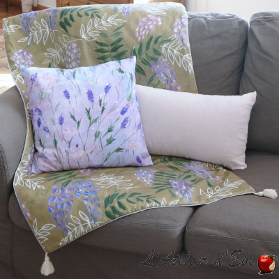 Tissu coton "Glycine"- Esterelle