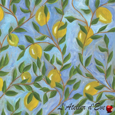 Cotton fabric "Lemonade"- Esterelle