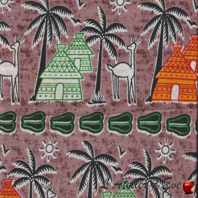 Wax Coupon 1m10 x 21m90 African Print 100% Cotton