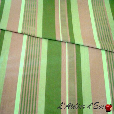 Othello (3 colors) fabric furniture wide stripes flockees Thévenon
