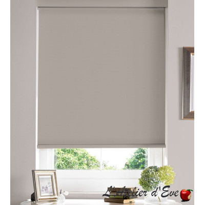 Gravity beige blackout roller blind