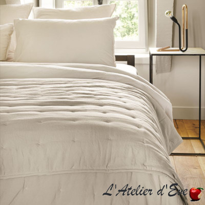 Plaid and bedspread "Bréhat" Golden Fleece - 4 dimensions