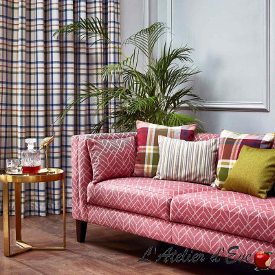 Situation Cranberry-Tissu Non feu M1 Penrose Prestigious Textiles