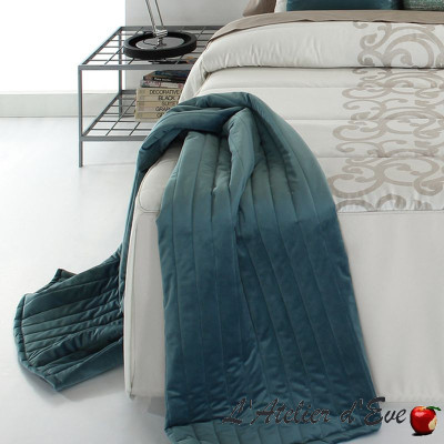 Plaid-Bout de lit-velours "Venice" Reig Marti