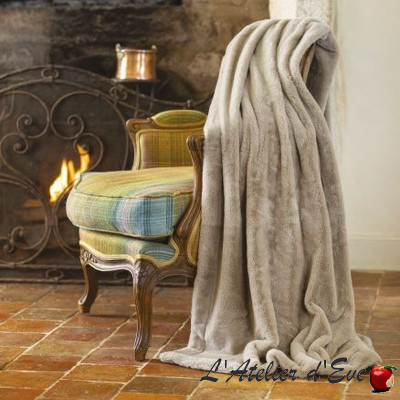 Plaid "Mellow" 150 x 200cm Imitation fausse fourrure Toison d'Or