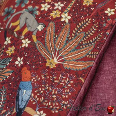 Tissu coton "Nouveau monde" Thevenon