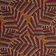 Tissu coton ameublement et siège Victoire Thevenon fuchsia fond Camel