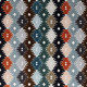 Thevenon "Bombay" Fairisle Velvet Fabric