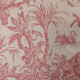 Tissu ameublement Paradise 01-Toile de Jouy-Rouge Carmin