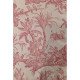 Tissu ameublement Paradise 01-Toile de Jouy-Rouge Carmin