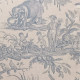  Tissu ameublement Paradise 03-Toile de Jouy-Rouge Carmin