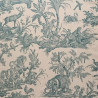 Tissu ameublement Paradise 01-Toile de Jouy-Rouge Carmin