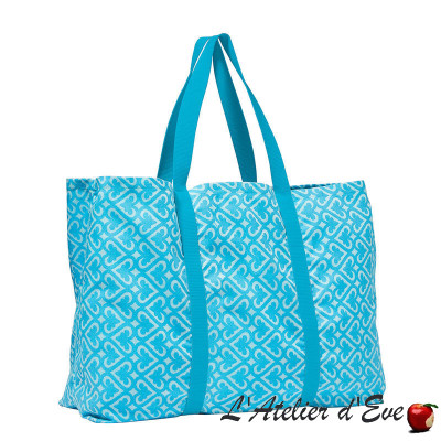 Le Jacquard 100% cotton "Monoï" MAXI size beach bag French