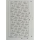 Scène d'été bleu porcelaine - Toile de jouy grande largeur 100% coton 