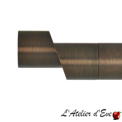 Embout tringle Biso Ø28mm-Bronze-collection Acea Design-Houlès